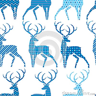 Deer pattern Vector Illustration