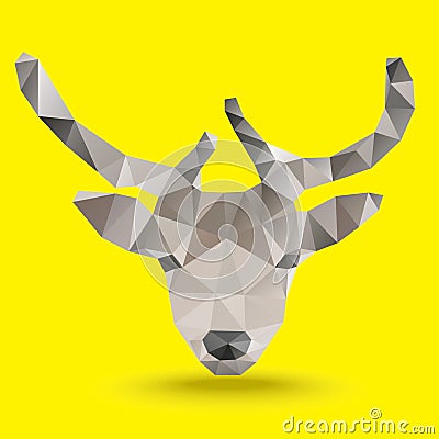 Deer Polygon vector Vector Illustration