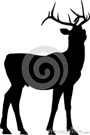 Deer silhouette Vector Illustration