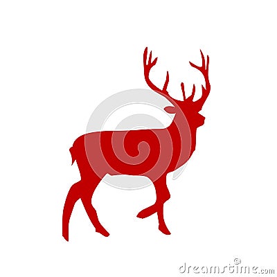 Deer Silhouette Vector Illustration