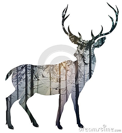 Deer Vector Illustration