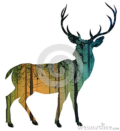 Deer Vector Illustration