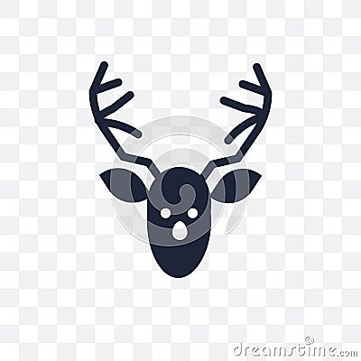 Deer transparent icon. Deer symbol design from Christmas collect Vector Illustration