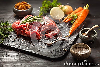 Deer or venison roast Stock Photo