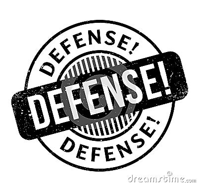 Defense rubber stamp Vector Illustration