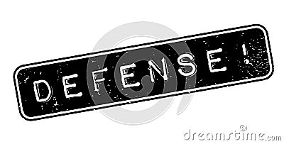 Defense rubber stamp Vector Illustration