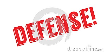 Defense rubber stamp Vector Illustration