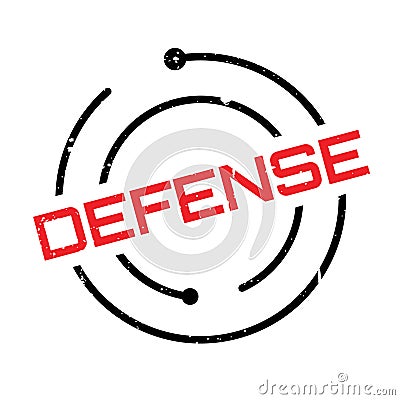 Defense rubber stamp Vector Illustration