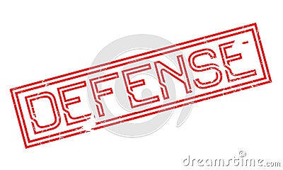 Defense rubber stamp Vector Illustration