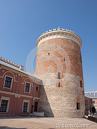 Defensive tower, Lublin, Poland Stock Photo