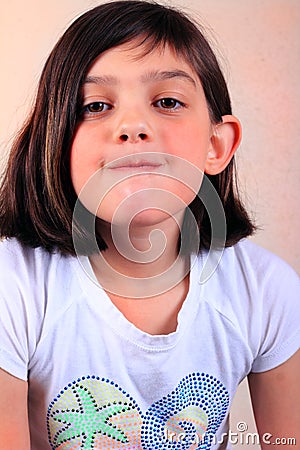 Defiant Girl Stock Photo