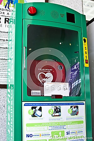Defibrillator (AED) Editorial Stock Photo