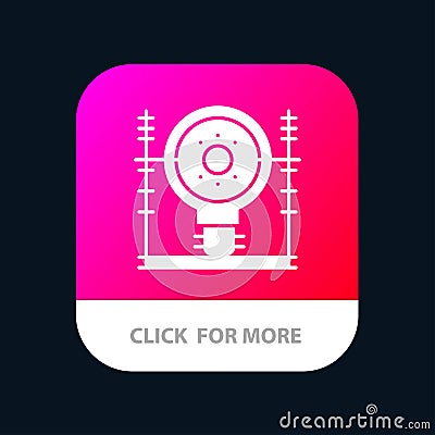 Define, Energy, Engineering, Generation, Power Mobile App Button. Android and IOS Glyph Version Vector Illustration