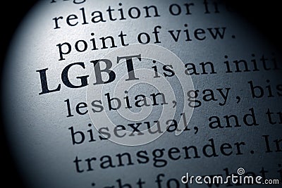 Definition of LGBT Stock Photo