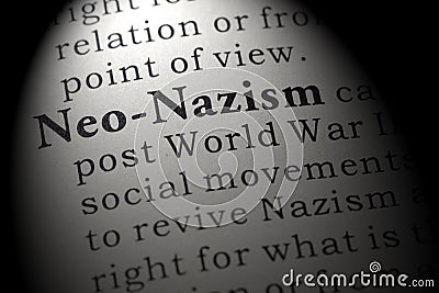 Definition of Neo-Nazism Stock Photo