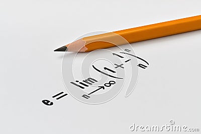 Famous mathematical constant Stock Photo