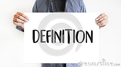 DEFINITION word, business concep Stock Photo