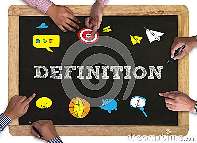 DEFINITION word, business concept Stock Photo