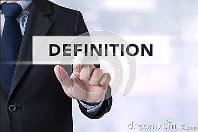 DEFINITION word, business concept Stock Photo