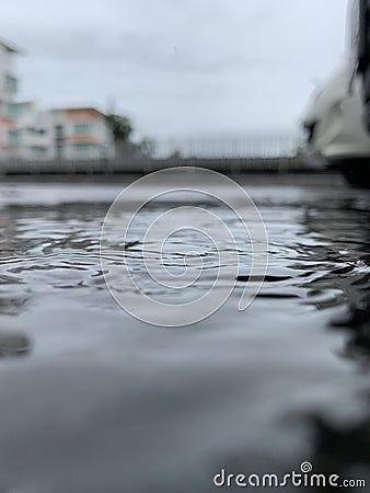 Defocus Waving water background Stock Photo