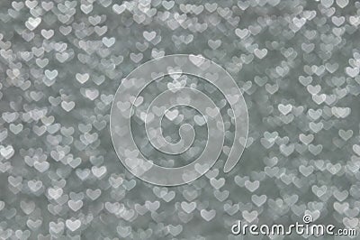 Defocused abstract grey hearts light background Stock Photo