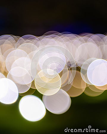 Defocused blurred background lights with bokeh - portrait Stock Photo