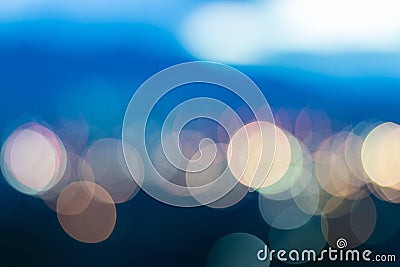 Defocused bokeh lights Stock Photo