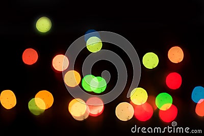 Defocused light dots abstract background. Abstract lights, blurred abstract pattern, Abstract bokeh background Stock Photo