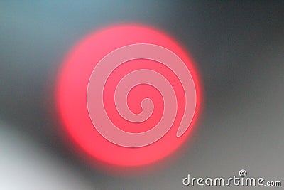 Defocused lights, red lens flare. Abstract blured background Stock Photo