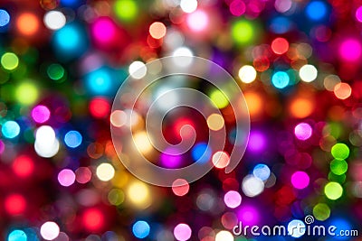 Colorful Defocused ligths Stock Photo