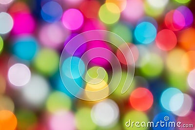 Colorful Defocused ligths Stock Photo