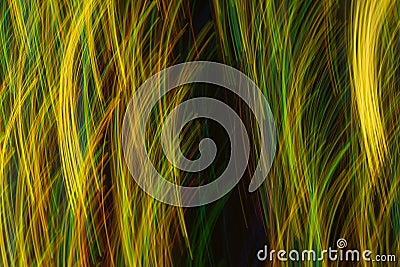 Defocused multicolor lines blur glow lights Stock Photo