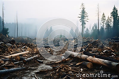 Deforestation and forest degradation Stock Photo