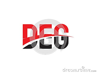 DEG Letter Initial Logo Design Vector Illustration Vector Illustration