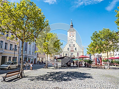 Deggendorf in south Germany bavaria Editorial Stock Photo