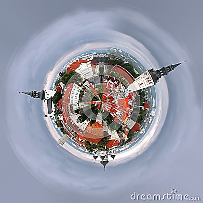 360 degree of cityscape and skyline of Tallinn, Estonia Stock Photo