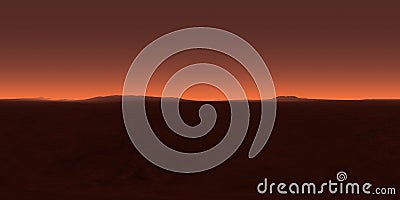 360 degree night desert landscape. Equirectangular projection, environment map, HDRI spherical panorama Cartoon Illustration