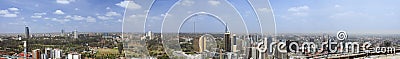 270 degree panorama of Nairobi Stock Photo