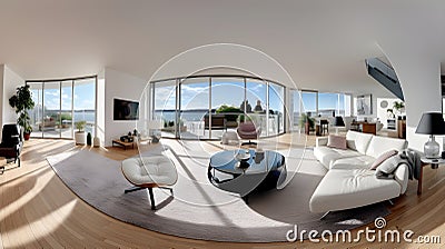 360-degree virtual property walkthroughs Stock Photo