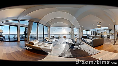 360-degree virtual property walkthroughs Stock Photo