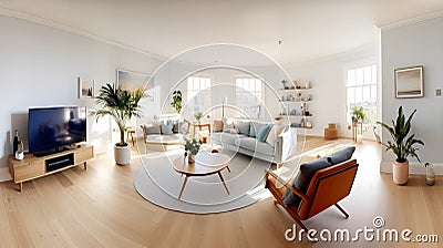 360-degree virtual property walkthroughs Stock Photo