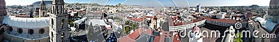 Panoramic view of Toluca historic centre Editorial Stock Photo