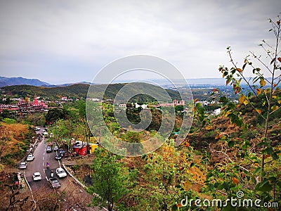 Dehradun-Mussorie road Stock Photo