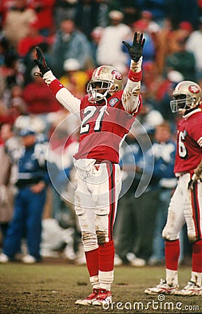 Deion Sanders San Francisco 49ers Editorial Stock Photo