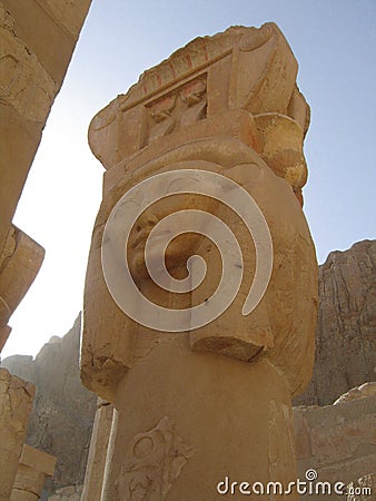 Deir El-Bahari, Luxor, Egypt. Stock Photo