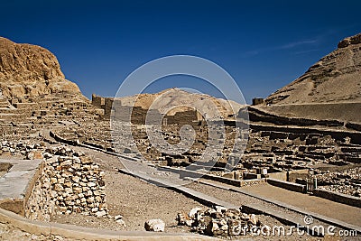 Deir el-medina Stock Photo