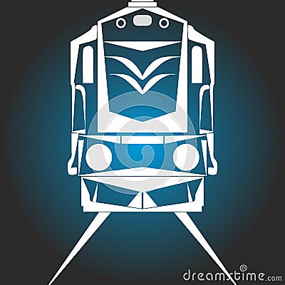 Deisel Locomotive Icons for mobile concept and web apps. Vector Illustration