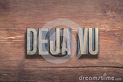 Deja vu wood Stock Photo