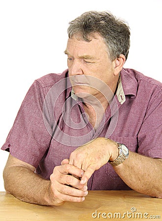 Dejected Man Stock Photo