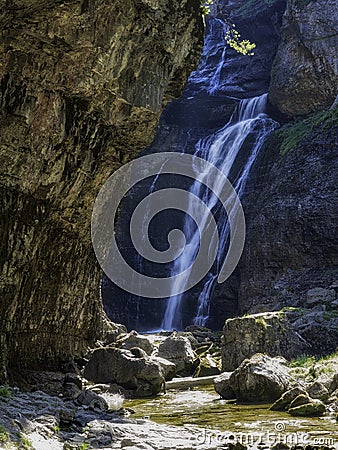 Del estrecho waterfall Stock Photo